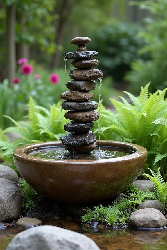 elegant water feature sculpture