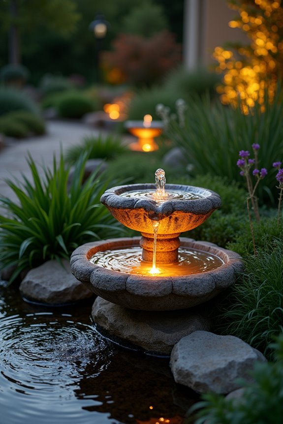 glowing aquatic design elements