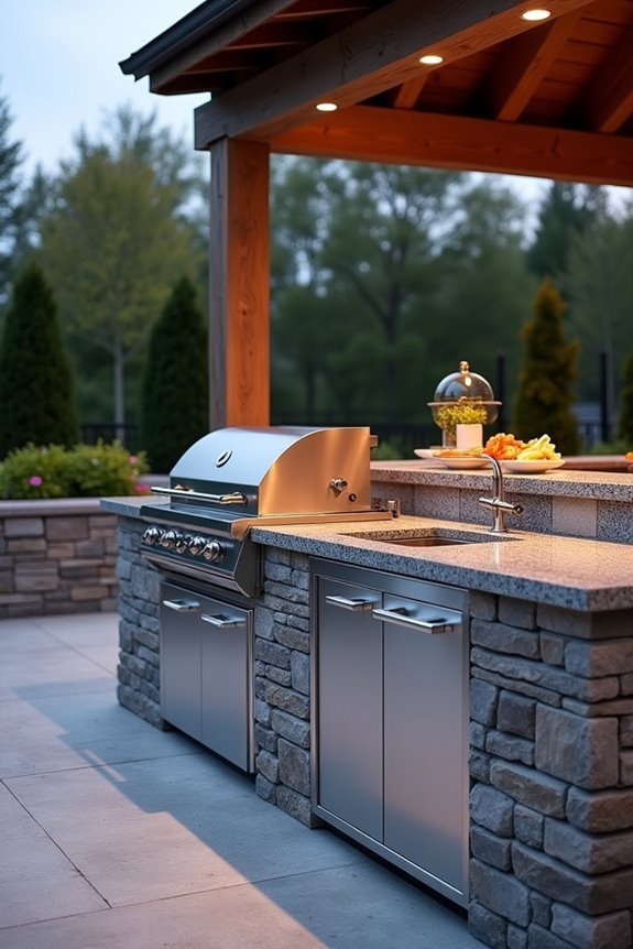 granite countertop additional sections