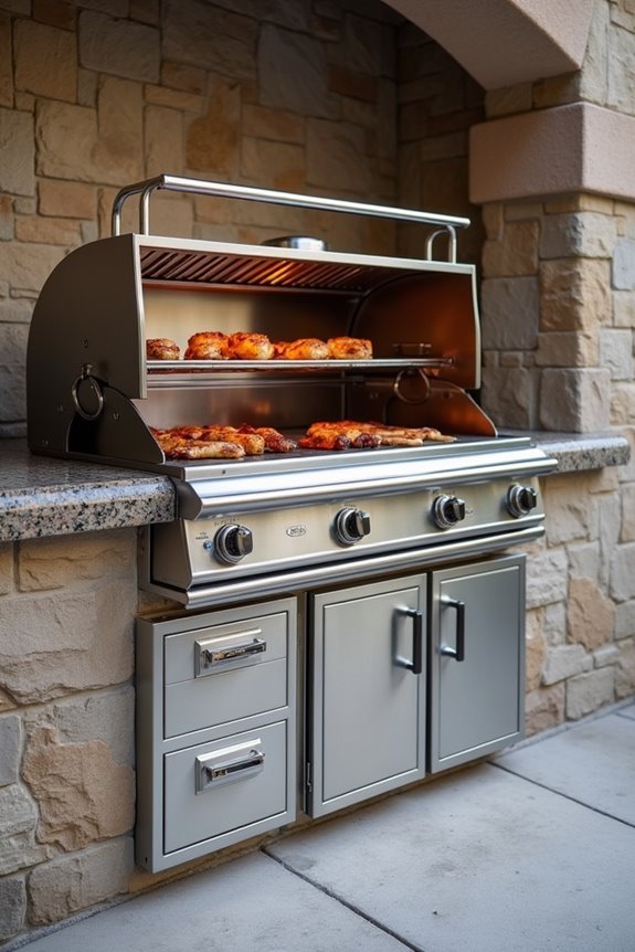 grilling meats on rotation
