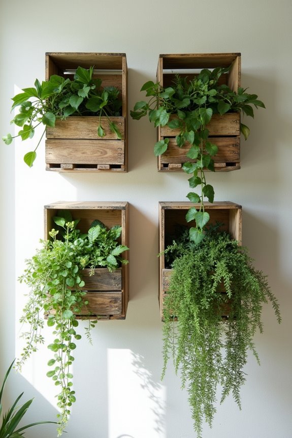 handcrafted vintage storage boxes