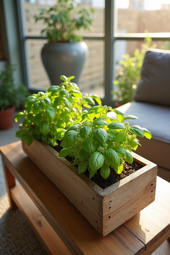 herb garden themed tables