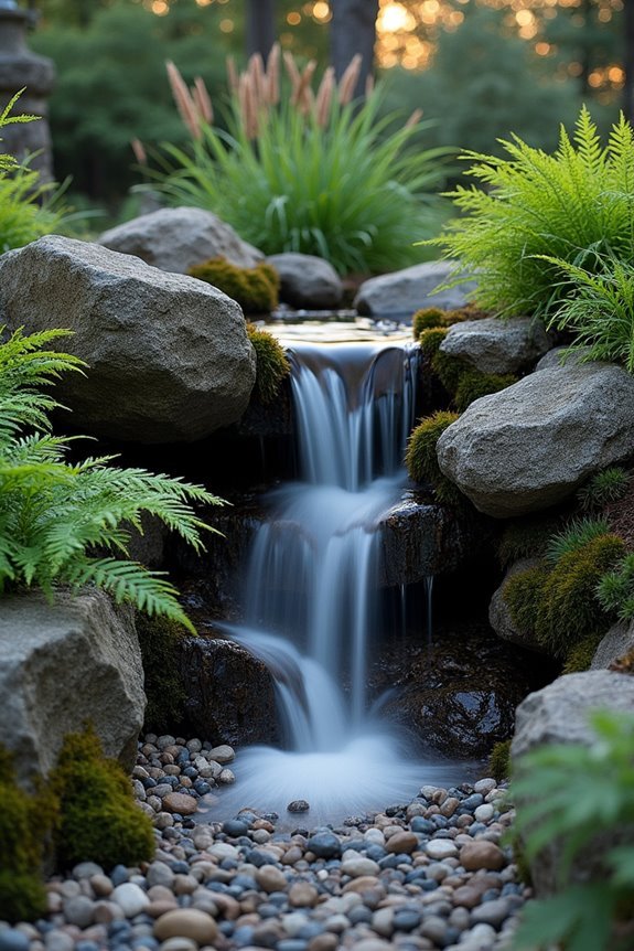 hidden flowing water feature