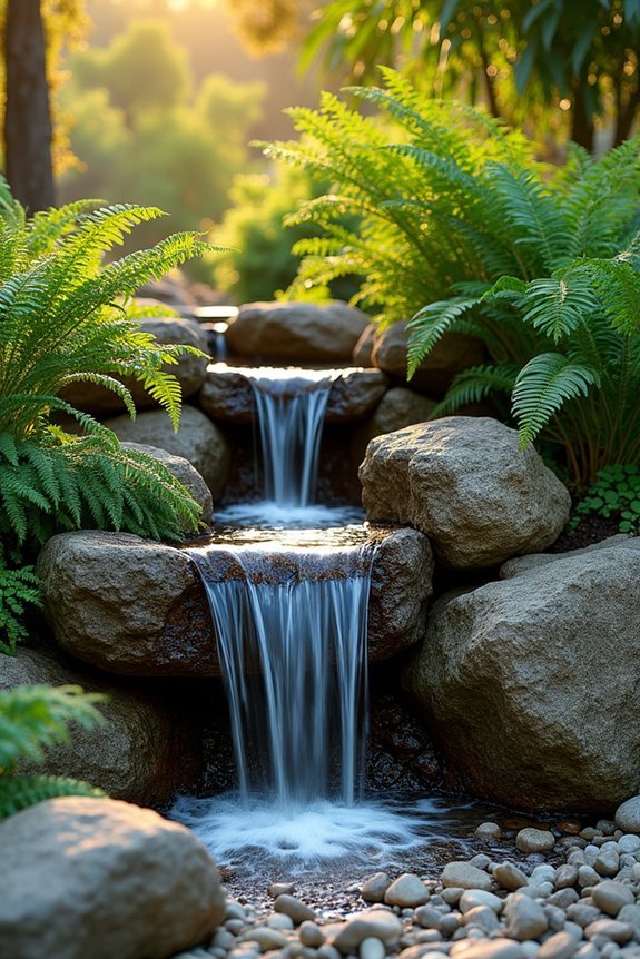 hidden serene water feature