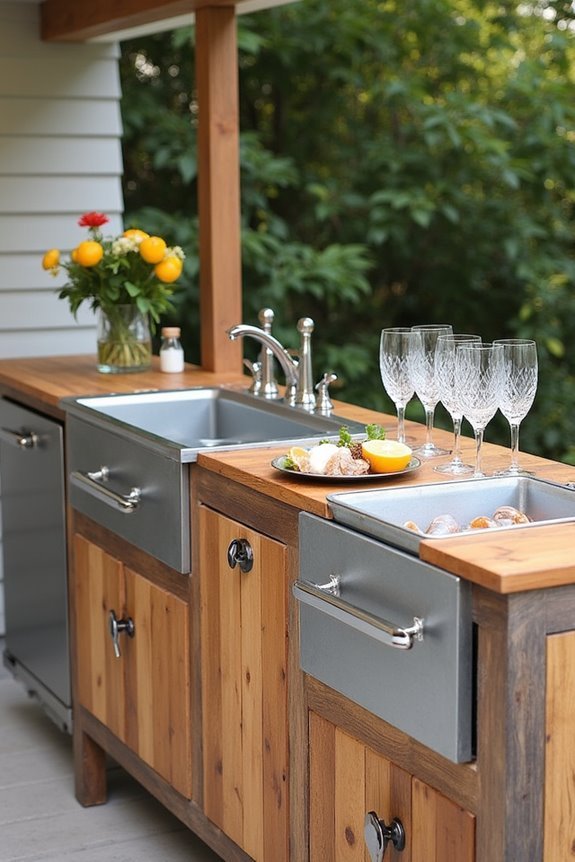 ice bin serving station