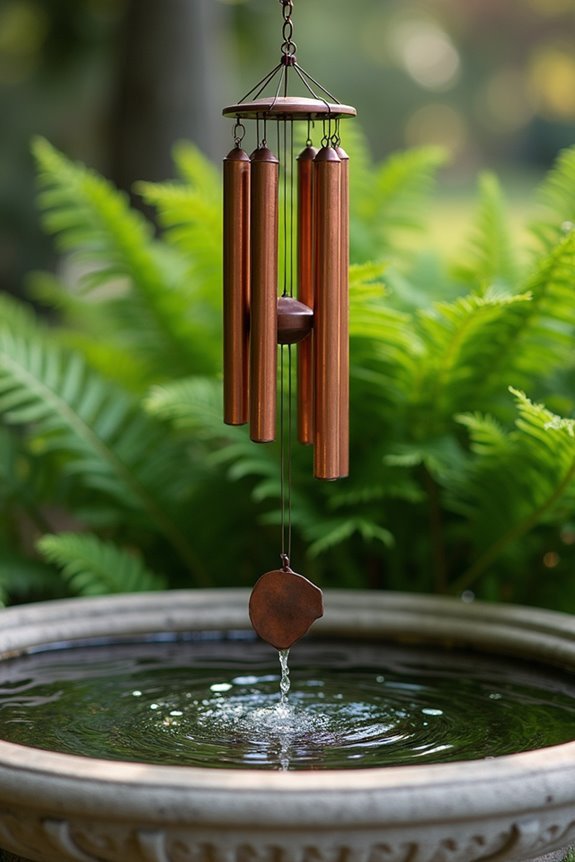 melodic water chime fountain