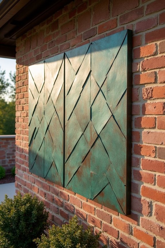 metallic architectural design elements