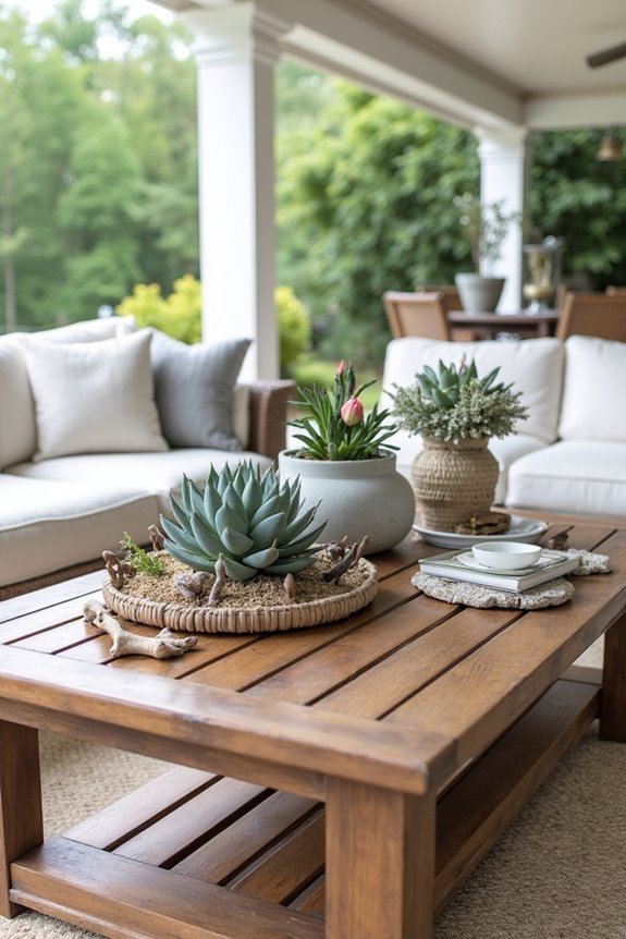 natural elements coffee table