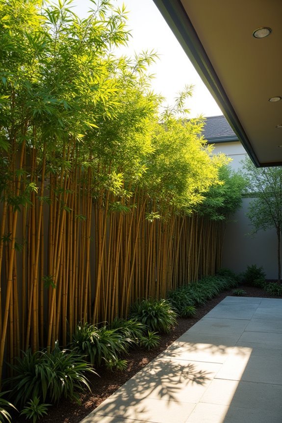 natural privacy bamboo screen