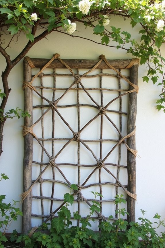 natural twine and branches
