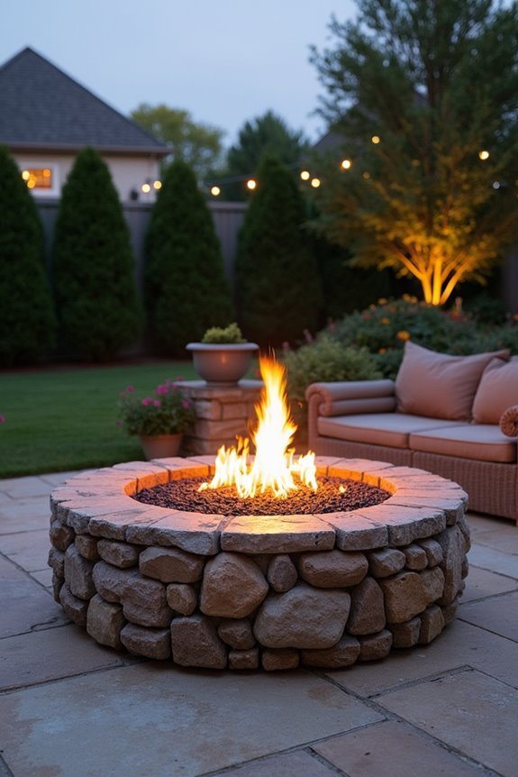 outdoor warmth and ambiance