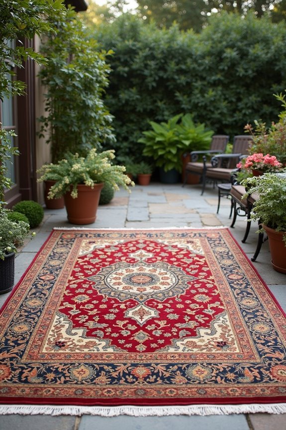 persian outdoor decor aesthetic