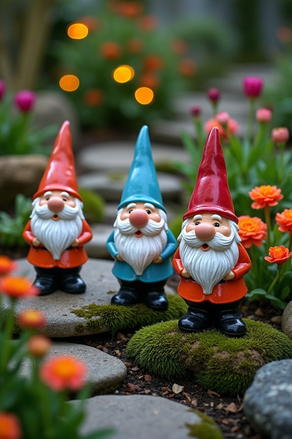 playful miniature garden figures