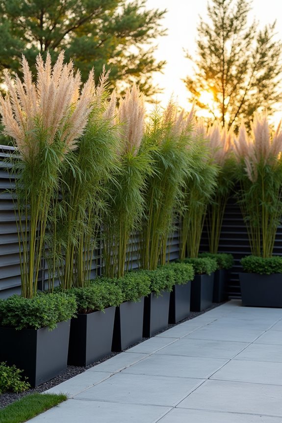 potted plants for privacy