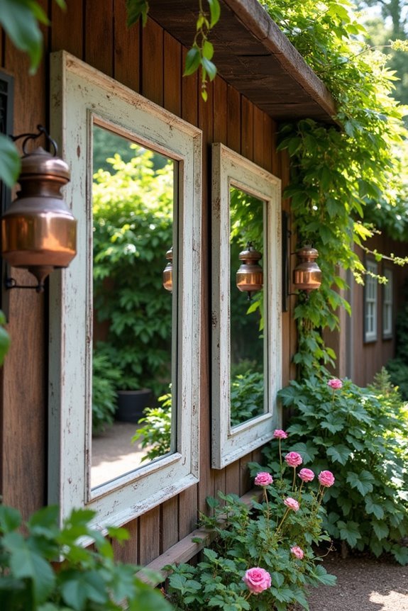 reflective outdoor wall decor