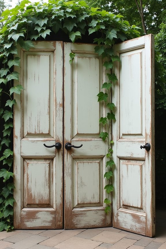 repurposed door privacy solution