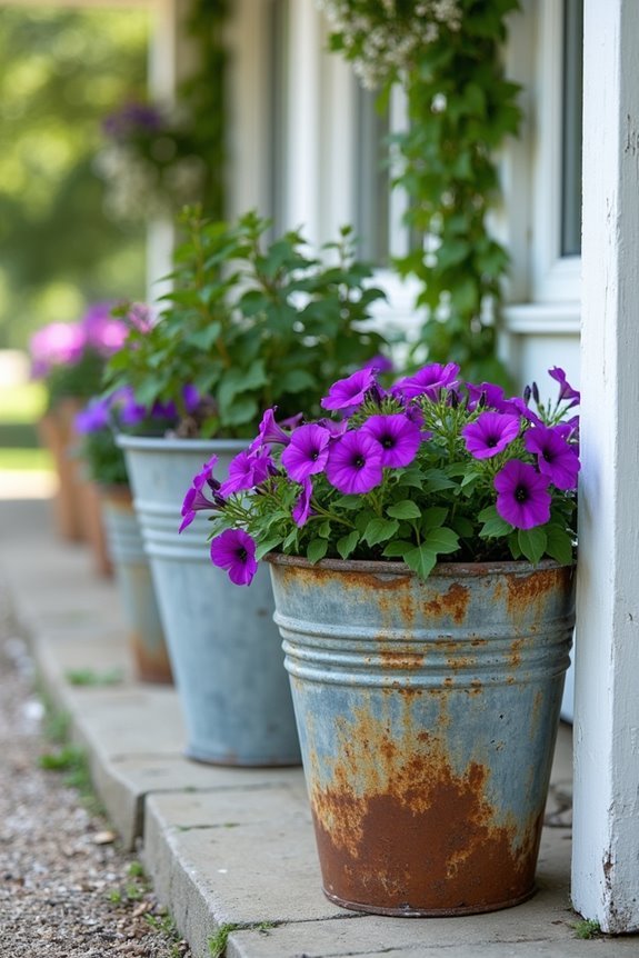 rust resistant outdoor collecting buckets