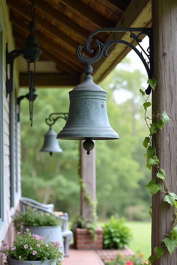 rustic outdoor decorative bells