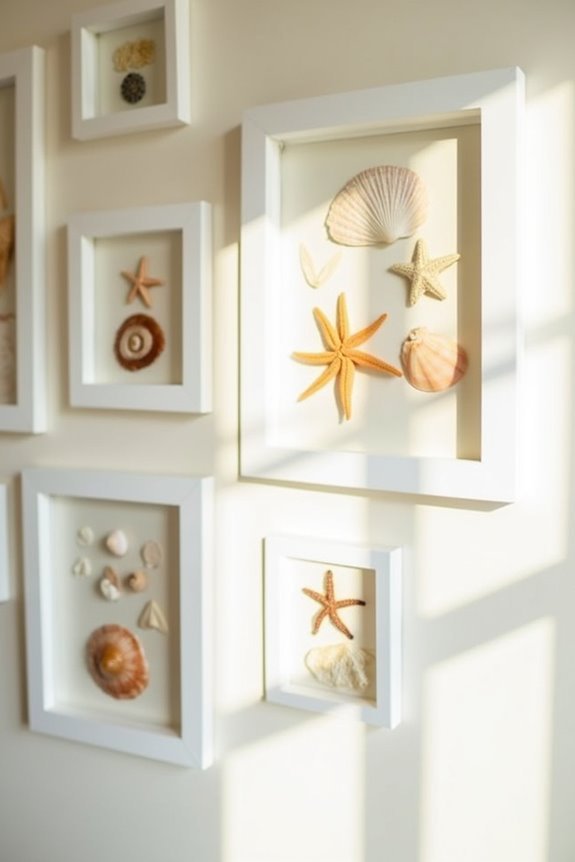 seashell themed decorative collection