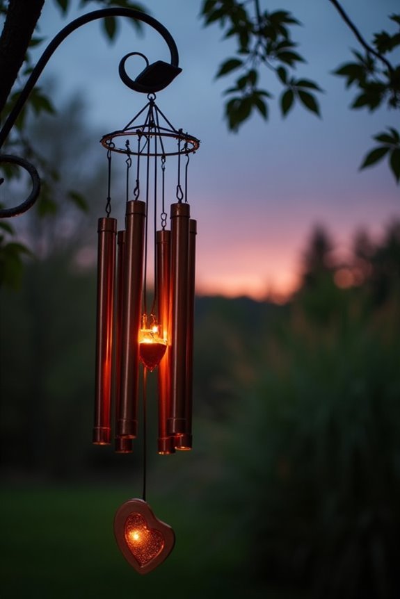 solar powered decorative chimes