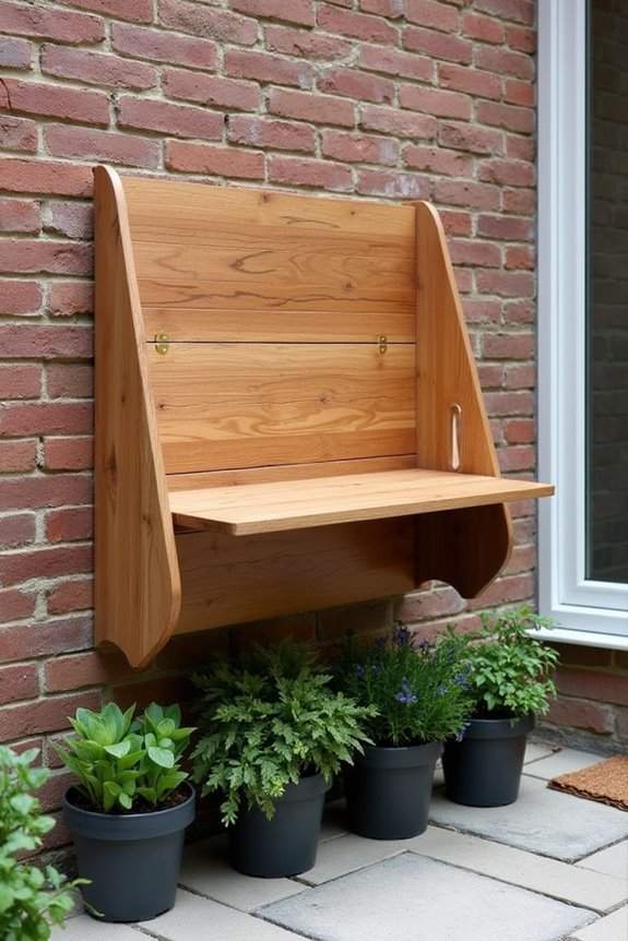 space saving wall tables