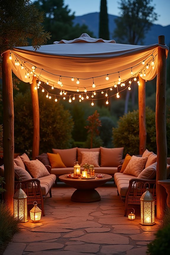 tent style light decor