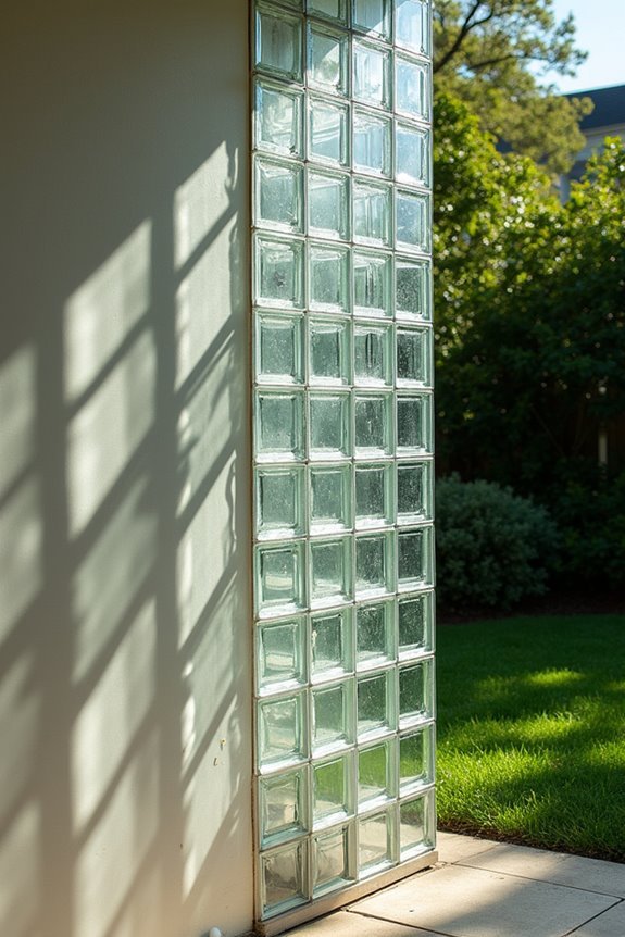 translucent glass partition wall