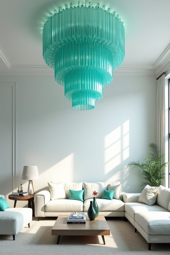 turquoise lighting for interiors