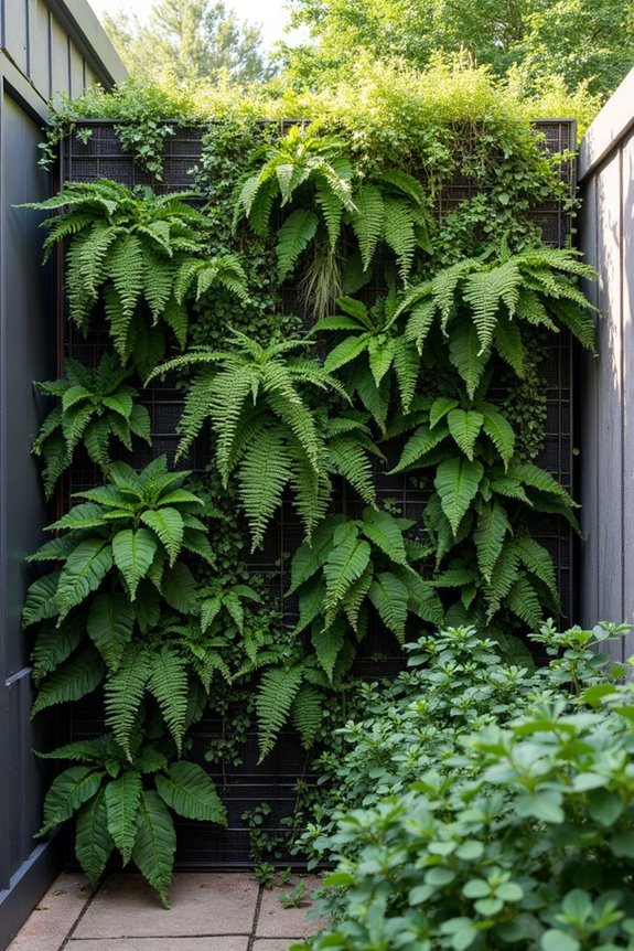 vertical garden privacy designs