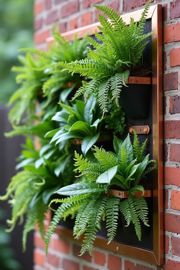 vertical living plant displays