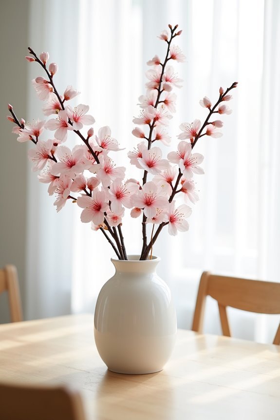 artificial cherry blossom centerpiece