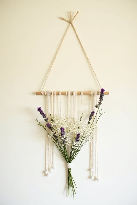 beautiful dried wildflower display