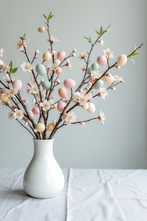 blooming egg tree centerpiece
