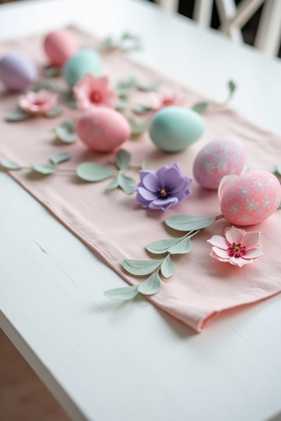easter paper flower centerpiece