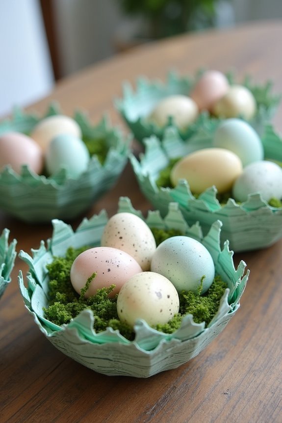 eco friendly paper basket nests