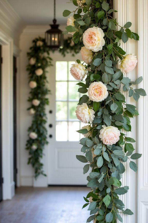 elegant peony and hydrangea arrangement