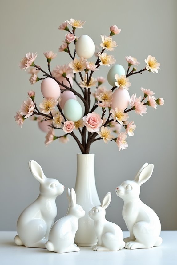 floral easter egg tree