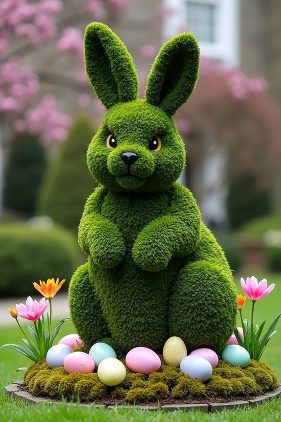 magical bunny topiary garden