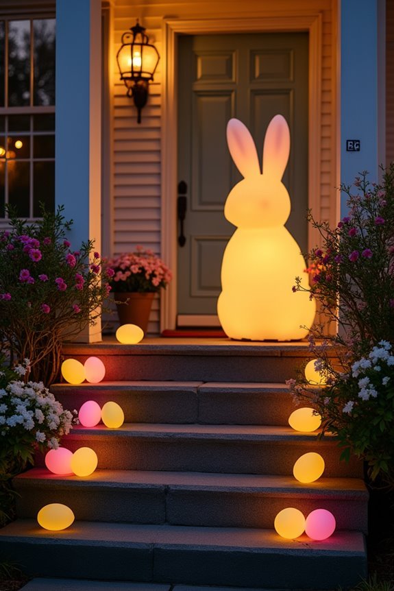 magical easter night display