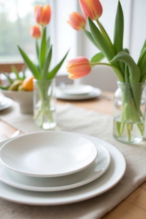 minimalist easter tablescape ideas