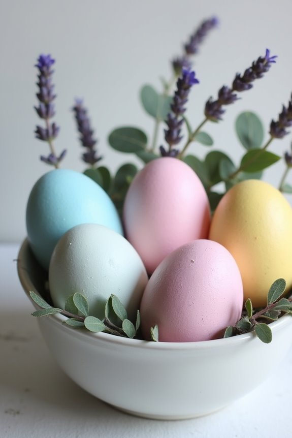 naturally dyed easter eggs