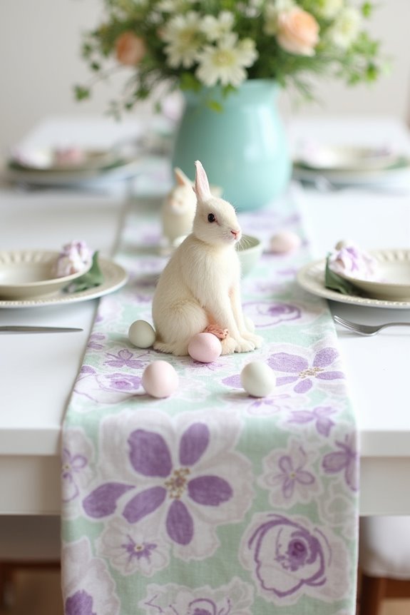 pastel easter dining decor
