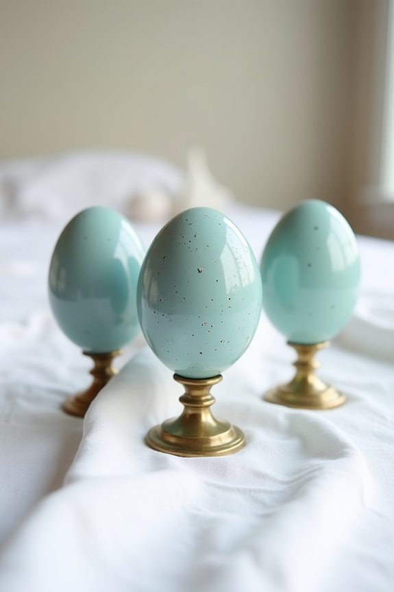 speckled egg place cards