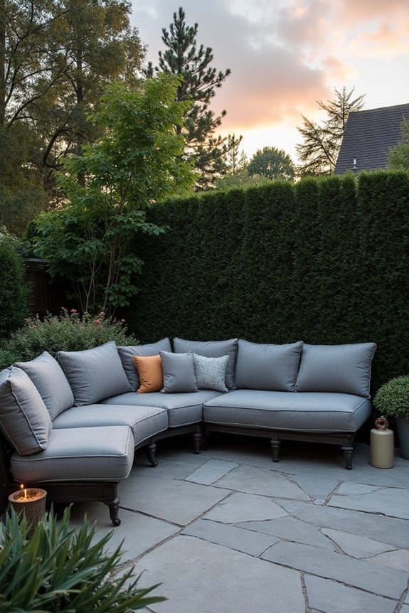 all weather outdoor sectional sofa