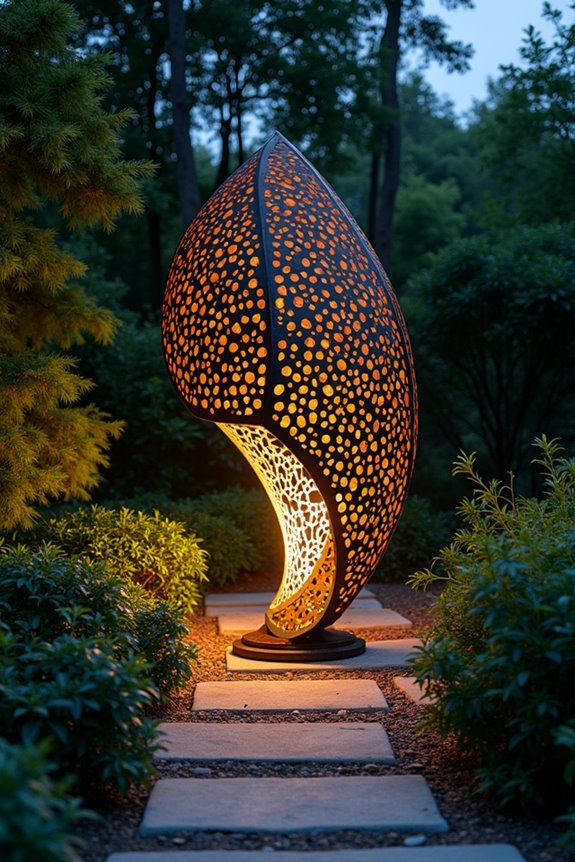 artistic garden light fixtures