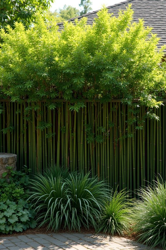 bamboo fence installation options