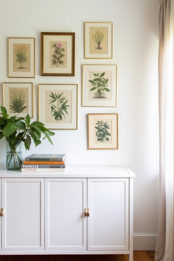 budget botanical print decor