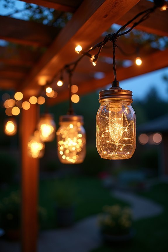 charming upcycled mason jar luminaries