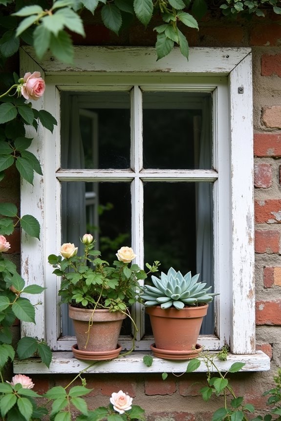 charming vintage window display
