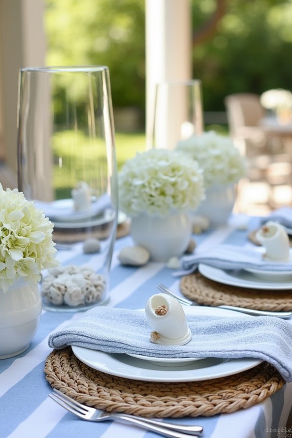coastal blue and white elegance